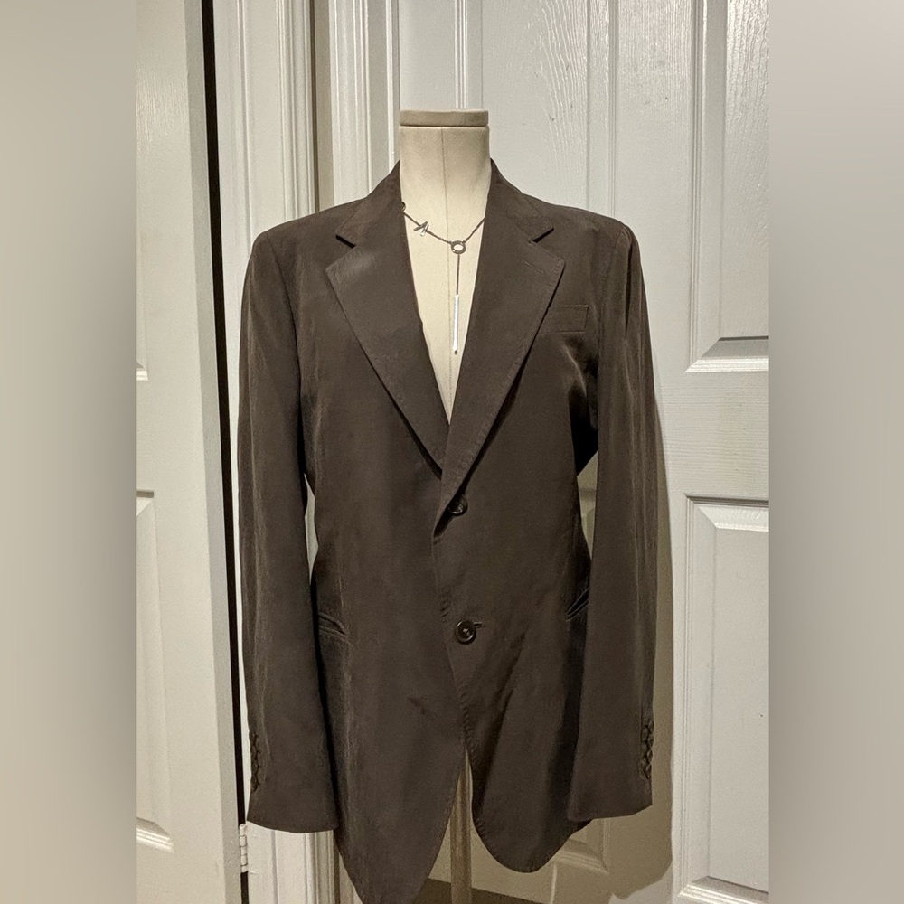 Armani Collezioni Men's Brown/Taupe Blazer